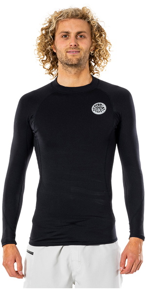 2026 Rip Curl Mens Thermopro 1mm Long Sleeve Thermal Vest WLYYAM - Black